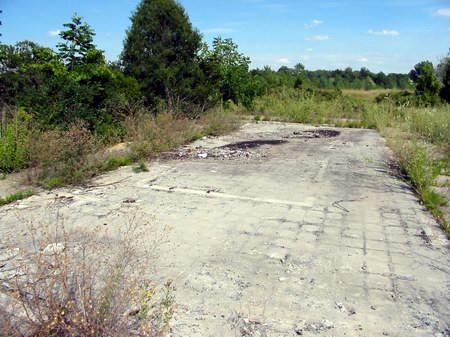Cascade Drive-In Theatre - Restroom Foundation - Photo From Water Winter Wonderland (newer photo)